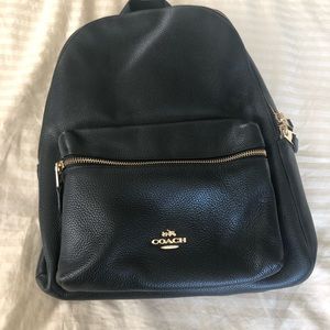 Coach leather backpack